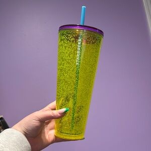 Starbucks Yellow and Purple Tumbler